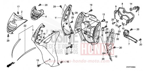 GAINE DE PROTECTION AVANT PES1258 de 2008